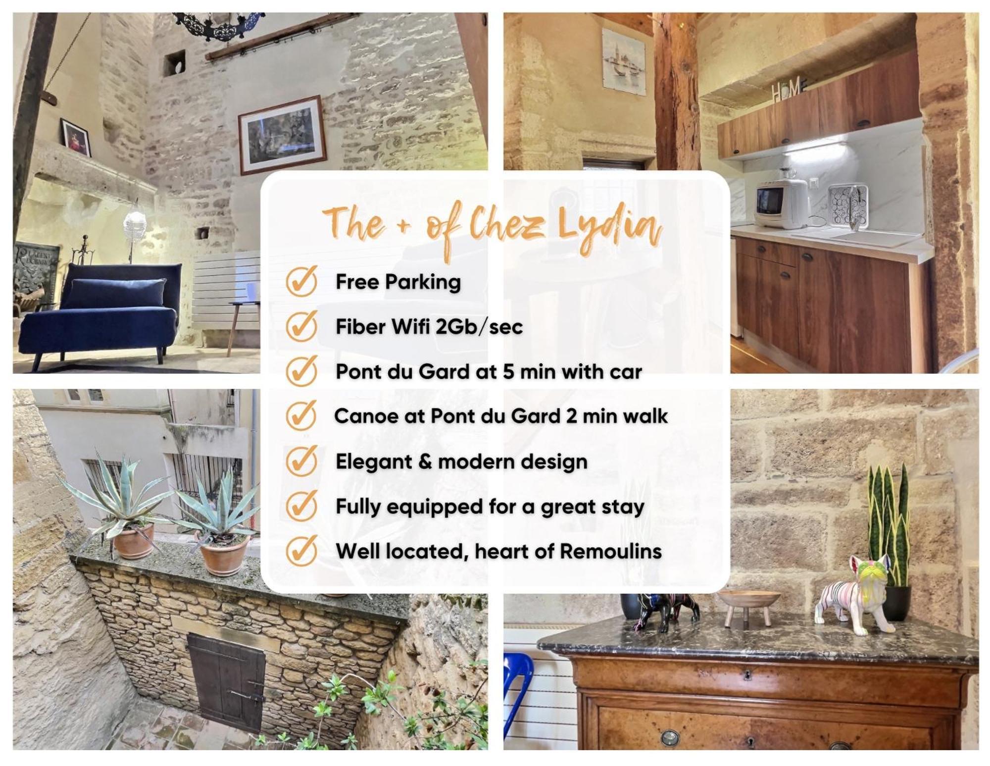 Chez Lydia - Loft Cosy, Depart Canoe A Pied, Proche Pont-Du-Gard Et Uzes Remoulins Bagian luar foto